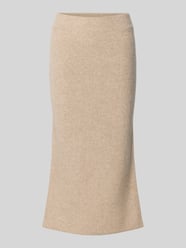Midirock mit elastischem Bund Modell 'KACHEL' von Vila Beige - 42