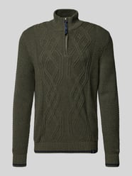 Sweter z dzianiny z kołnierzem od LERROS - 19