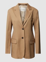 Lange blazer met klepzakken van Marc O'Polo Beige - 48