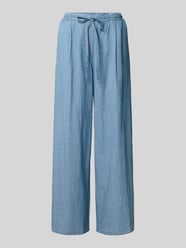 Wide Fit Hose mit Bundfalten in Denim-Optik von Stefanel - 14