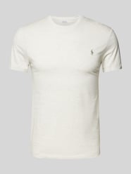 T-Shirt mit Label-Stitching von Polo Ralph Lauren Beige - 30