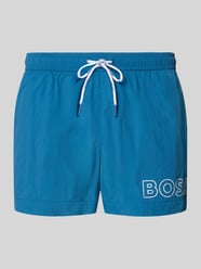 regular fit zwembroek met labelprint model 'MOONEYE' van BOSS - 25