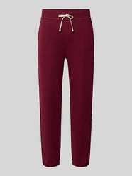 Relaxed fit sweatbroek van katoenmix van Polo Ralph Lauren Bordeaux - 13