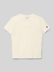 T-shirt w kroju regular fit z haftowanym logo od Champion - 14