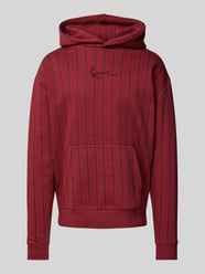 Hoodie mit Label-Stitching von KARL KANI Bordeaux - 8