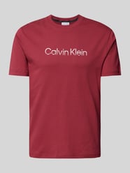 T-Shirt mit Label-Print von CK Calvin Klein Bordeaux - 15