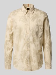 Vrijetijdsoverhemd met knoopsluiting, model 'Rickert' van BOSS Orange Beige - 25