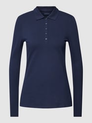 Longsleeve mit Polokragen von Montego Blau - 8