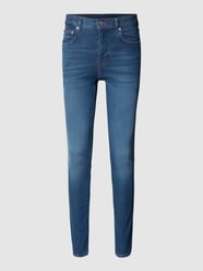 Jeans mit labeltypischen Kontraststreifen von Tommy Hilfiger Pants Blau - 21