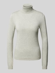 Shaped Fit Rollkragenpullover mit Glitzer-Effekt Modell 'HAPPYSHINE' von Vero Moda Grau - 4