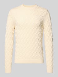 Gebreide pullover met kabelpatroon, model 'VINBORG' van Casual Friday - 42