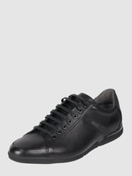 Sneaker aus Leder Modell 'Saturn' von BOSS Grau / Schwarz - 24