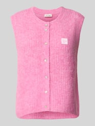 Strickweste mit Label-Patch von American Vintage Pink - 1