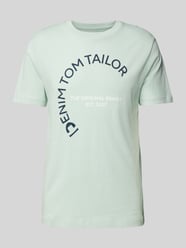 T-Shirt mit Rundhalsausschnitt von Tom Tailor Denim Grün - 4