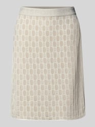 Knielange rok van mix van viscose en katoen van Marc Cain - 25