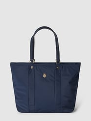 Handtas met labeldetail, model 'My TOMMY TOTE' van Tommy Hilfiger Blauw / turquoise - 41
