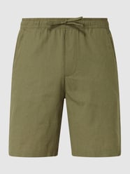 Chino-Shorts aus Leinenmischung Modell 'Jan' von Anerkjendt Grün - 38