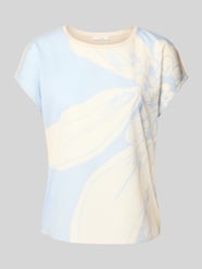 T-Shirt mit geripptem Rundhalsausschnitt Modell 'Samelie' von OPUS - 18