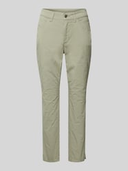 Slim Fit Jeans in unifarbenem Design Modell 'MELANIE' von MAC Grün - 36