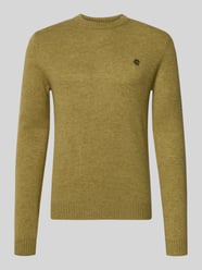 Slim fit gebreide pullover van pure wol met labelstitching van MCNEAL - 25