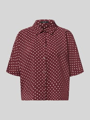 Regular Fit Kurzarmbluse aus Modal-Mix Modell 'Farise polkadot' von OPUS Bordeaux - 31
