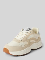 Ledersneaker mit Label-Details Modell 'Neuwill' von Gant Beige - 37