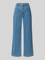 Wide & loose fit jeans van katoenmix van Jake*s Casual - 40