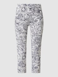 Caprihose mit Ornament-Muster von SEDUCTIVE Weiß - 19