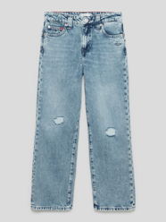 Jeans mit Label-Patch von Tommy Hilfiger Teens Blau / Türkis - 5