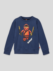 Sweatshirt mit Motiv-Print von LEGO WEAR Blau - 38
