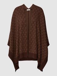 Poncho mit Allover-Logo Modell 'MEGA' von MICHAEL Michael Kors Schwarz - 9