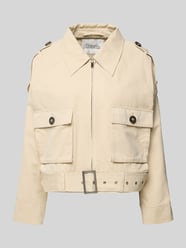 Jack met klepzakken en riem Model 'Lyon' van My Essential Wardrobe Beige - 27