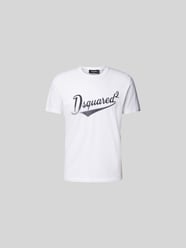 T-Shirt mit Label-Print von Dsquared2 Weiß - 1