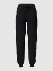 Sweatpants mit Galonstreifen Modell 'SPORTY LOGO_PANTS' von HUGO Schwarz - 45