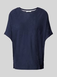 T-Shirt mit floralem Muster von Brax Blau - 16