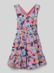 Kleid mit elastischem Taillenband von Happy Girls Pink - 7