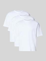 Loose fit T-shirt van katoenmix in een set van 3 stuks, model 'LOOSEOSCAR' van SELECTED HOMME - 15