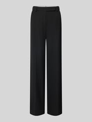 Wide leg stoffen broek met riemlussen van Luisa Cerano - 19