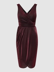 Kleid mit Herz-Ausschnitt von TROYDEN COLLECTION Rot - 5