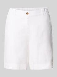 Bermudy o kroju regular fit z mieszanki lnu i wiskozy model 'Ina' od Soyaconcept - 7