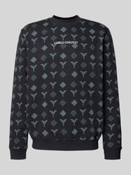 Sweatshirt met labelstitching van CARLO COLUCCI - 5