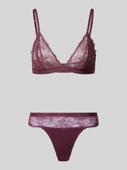 BH mit Ausbrenner-Effekt Modell 'HOLIDAY GIFT' von Calvin Klein Underwear Lila - 10