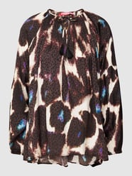 Blouseshirt van viscose met dierenprint van Yippie Hippie Bruin - 2