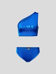 Bikini-Set mit Label-Print von Balmain Blau - 47