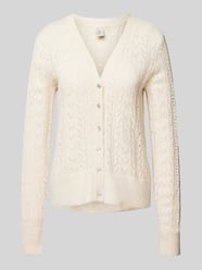 Gebreide cardigan met ajourpatroon, model 'STELLA' van YAS - 19