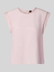 Top bluzkowy o kroju regular fit z mieszanki cupro i wiskozy model ‘IRNETTE’ od BOSS Orange Fuksjowy - 42