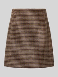 Spódnica mini o lekko rozkloszowanym kroju z mieszanki wełny model ‘VATA’ od Weekend Max Mara - 6