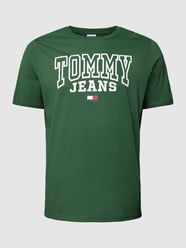 PLUS SIZE T-shirt met labelprint van Tommy Jeans Plus Groen - 20