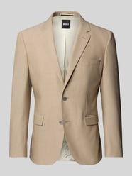 Slim Fit 2-Knopf-Sakko mit Reverskragen Modell 'Jasper' von BOSS Beige - 8
