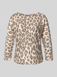 Sweter z dzianiny z okrągłym dekoltem od ZABAIONE - 26